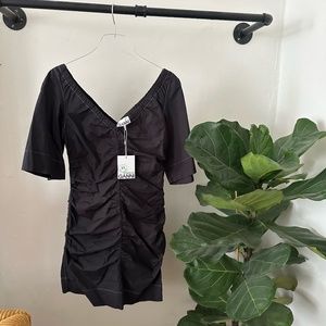 GANNI Ruched Dress